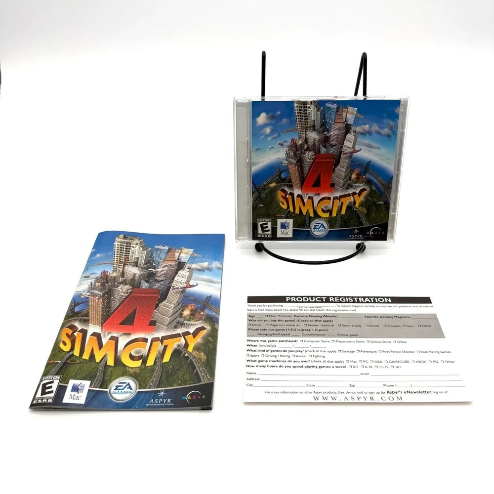 SimCity 4 Mac CD-ROM Big Box EA Games Aspyr Maxis Classic PC Big Box